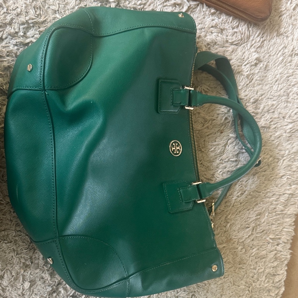 Tory Burch Emerald Green Tote